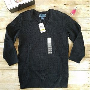 Karen Scott v neck sweater size M petite.